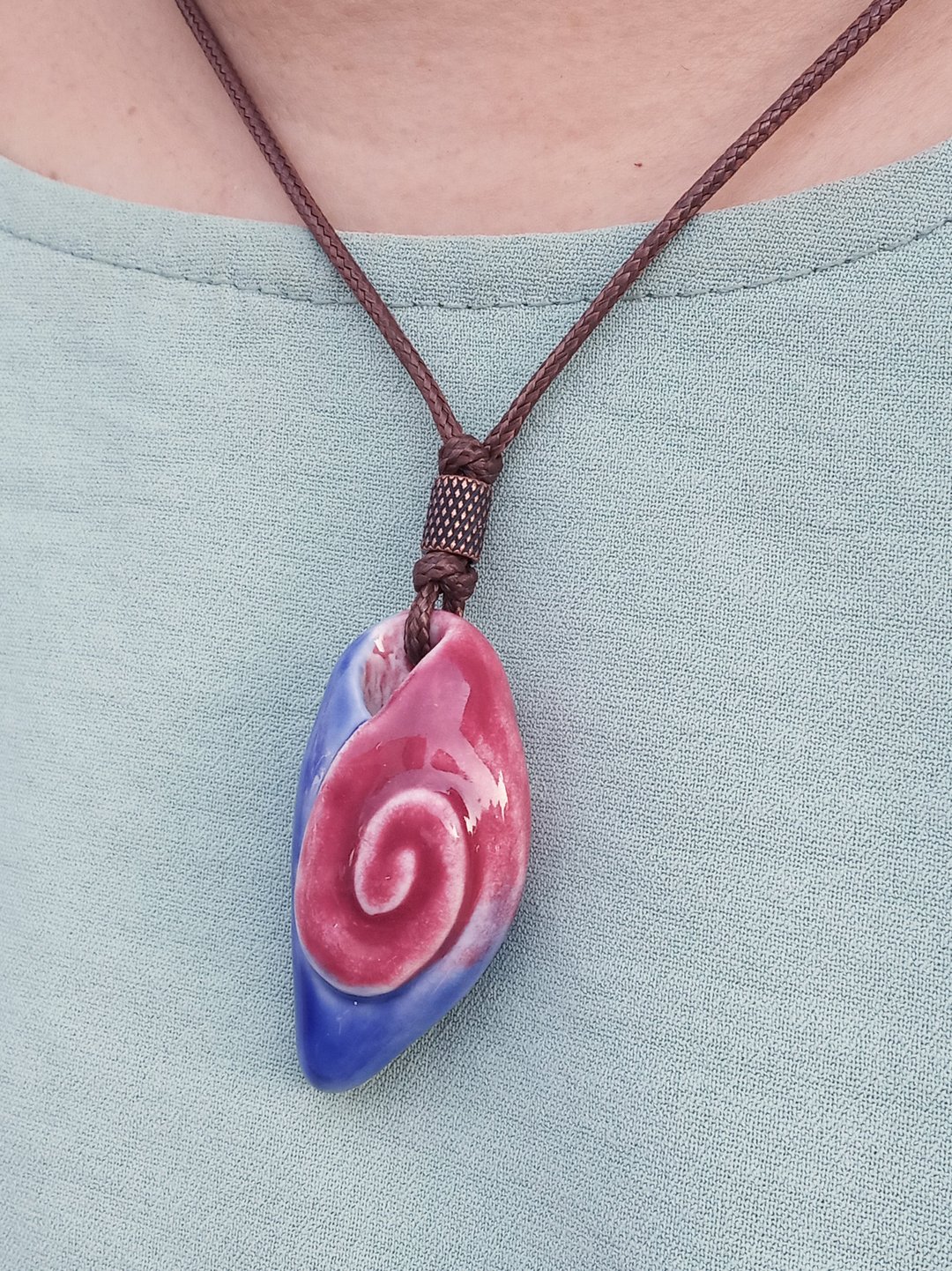 艺术作品精油项錬 (EO Necklace) - 项链 - 陶 