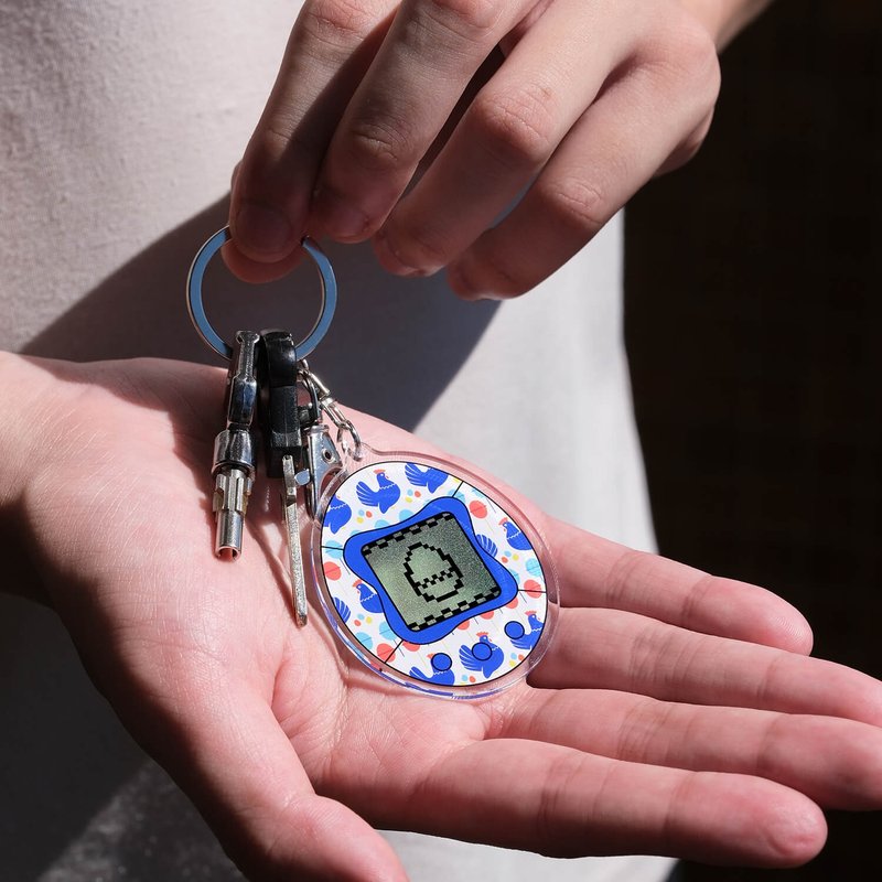 【锦源兴】鸡蛋冰电子鸡造型钥匙圈 l  压克力吊饰  压克力钥匙圈 - 钥匙链/钥匙包 - 压克力 多色