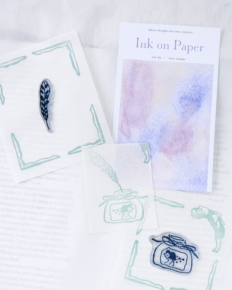 纸里行间 透明印章组 vol. 02 - 印章/印台 - 硅胶 