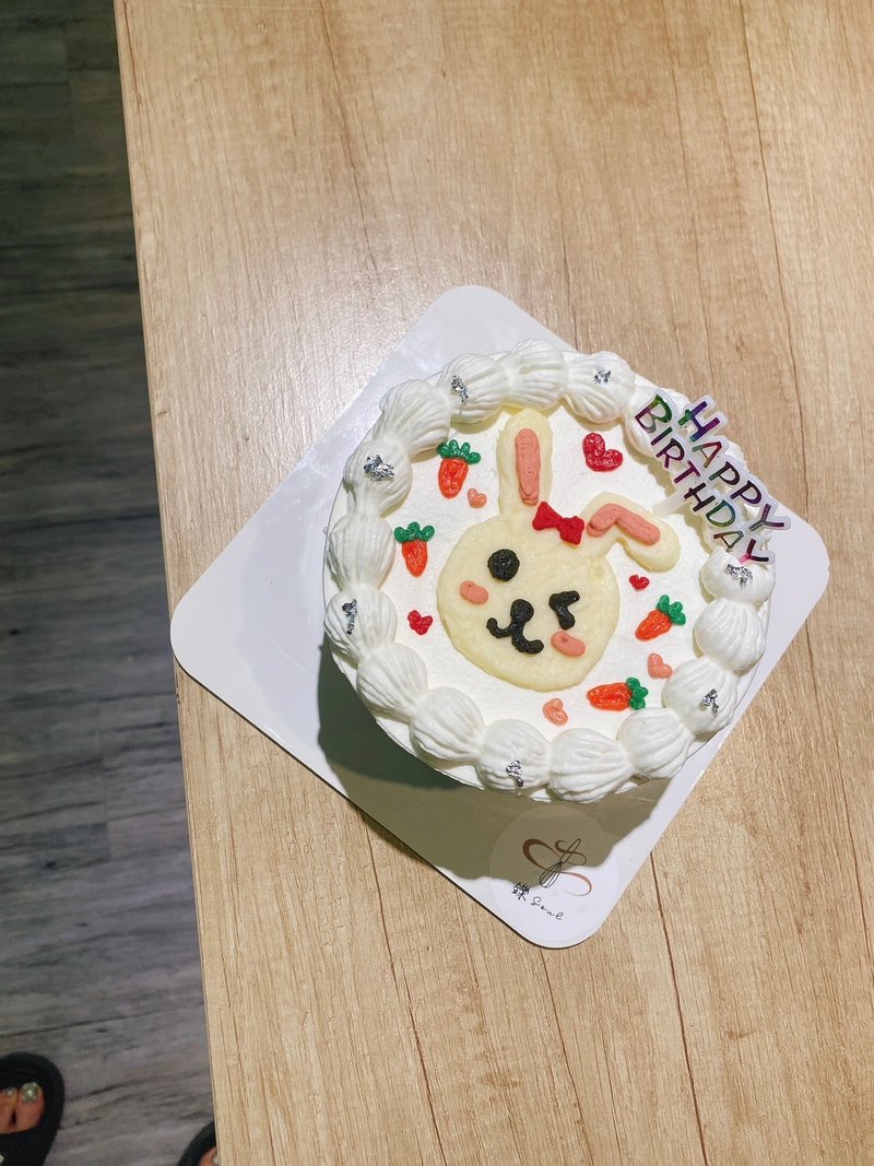 综合水果裸蛋糕 兔子 动物绘图 定制化蛋糕 铄甜点 生日蛋糕 - 蛋糕/甜点 - 新鲜食材 