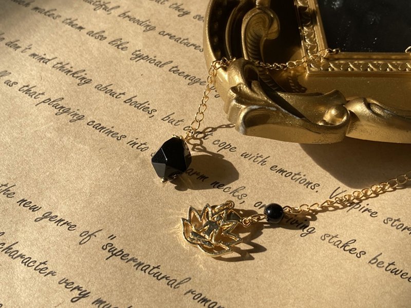 【Yoga冥想。金曜石灵摆手链】灵敏、快速稳定、轻巧|可当手链 - 手链/手环 - 其他材质 黑色