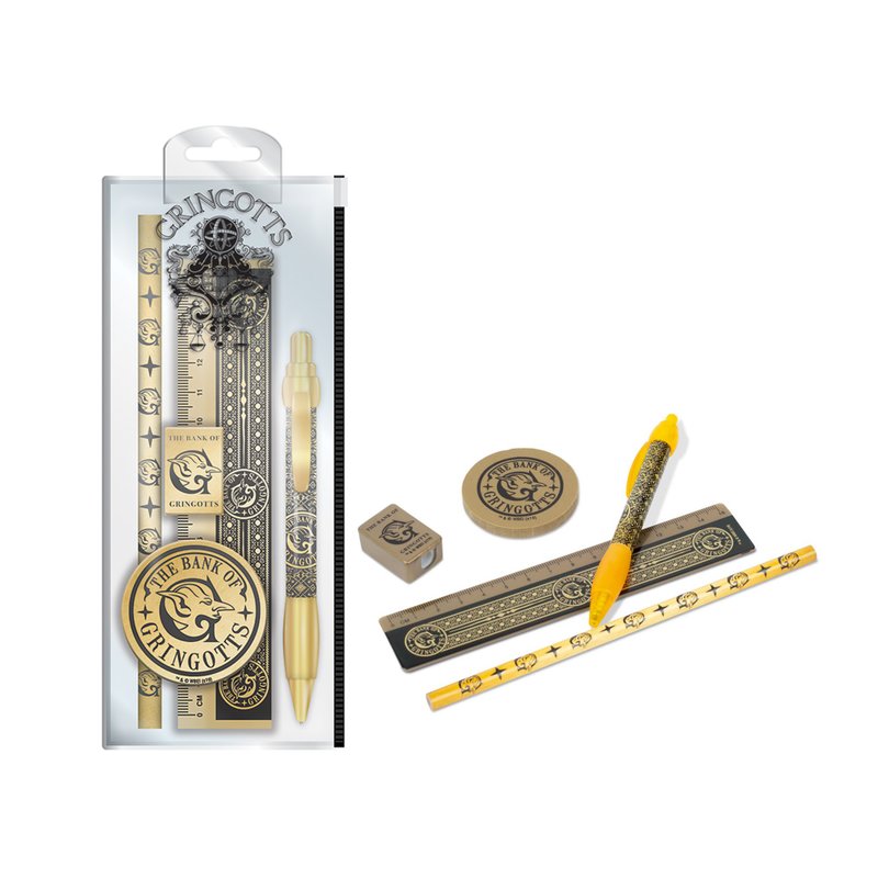 【原装英国入口】 哈利波特古灵阁巫师银行五合一文具套装 - 其他书写用品 - 塑料 多色