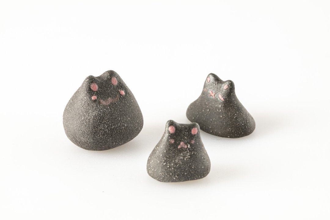 猫是液体系列-芝麻猫 - 摆饰 - 陶 黑色