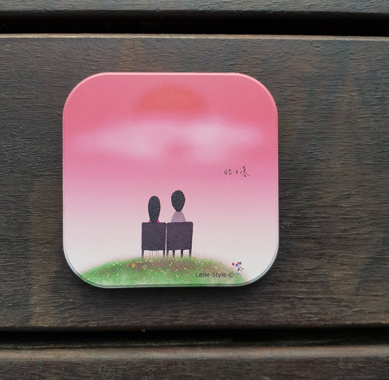 吸水杯垫-日出日落 - 杯垫 - 其他材质 白色