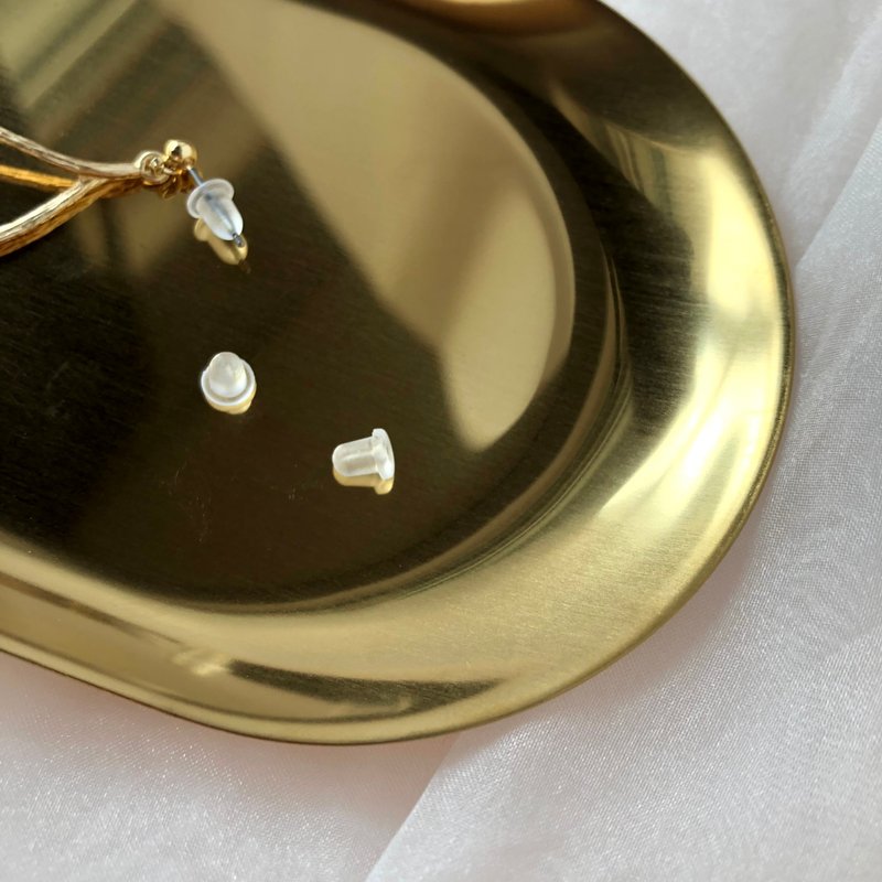 耳针后盖[硅胶] - 耳环/耳夹 - 硅胶 透明