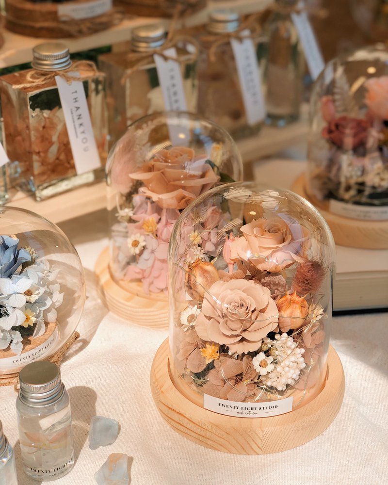 小王子与他的玫瑰花 焦糖奶茶款 - 干燥花/捧花 - 植物．花 卡其色