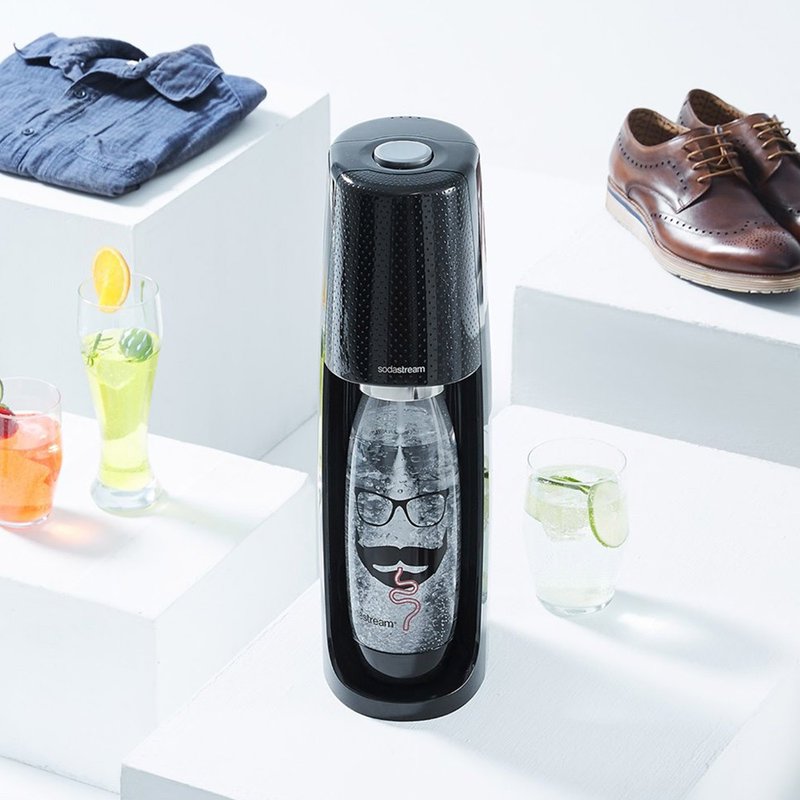 英国SodaStream  嬉皮士水滴宝特瓶1L(3入) - 水瓶/水壶 - 塑料 黑色