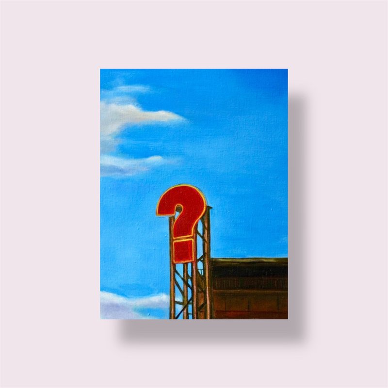问号天空 - 海报/装饰画/版画 - 棉．麻 