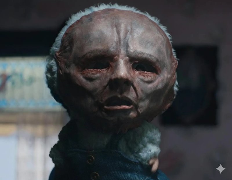 Labubu Ed Gein 人皮面罩配件, Labubu Ed Gein Face Mask - 玩偶/公仔 - 树脂 灰色