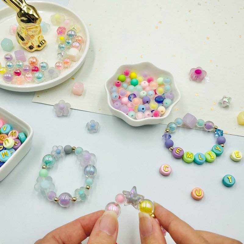 亲子【DIY材料包】缤纷儿童手串链  | 含教学影片 - 金工/饰品 - 压克力 多色