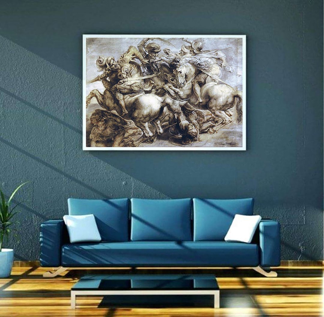 Leonardo Da Vinci, Da Vinci Poster, Da Vinci Print, Printable Poster - 电子手绘真人画像/绘画/插画 - 其他材质 