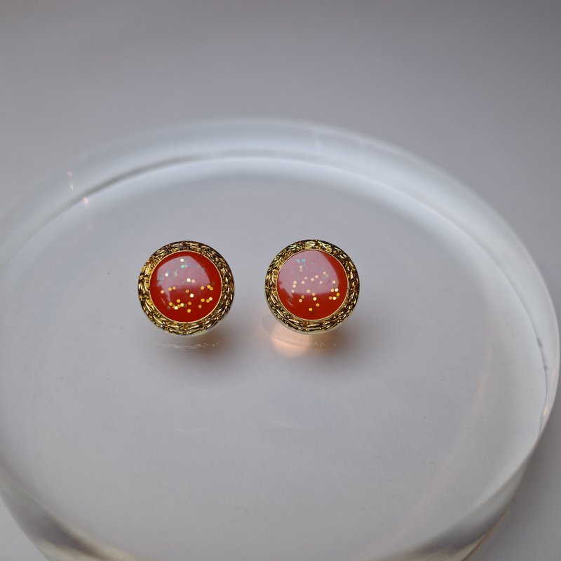 Pills 橘子汽水软糖 古董钮扣 - 金工/饰品 - 塑料 橘色