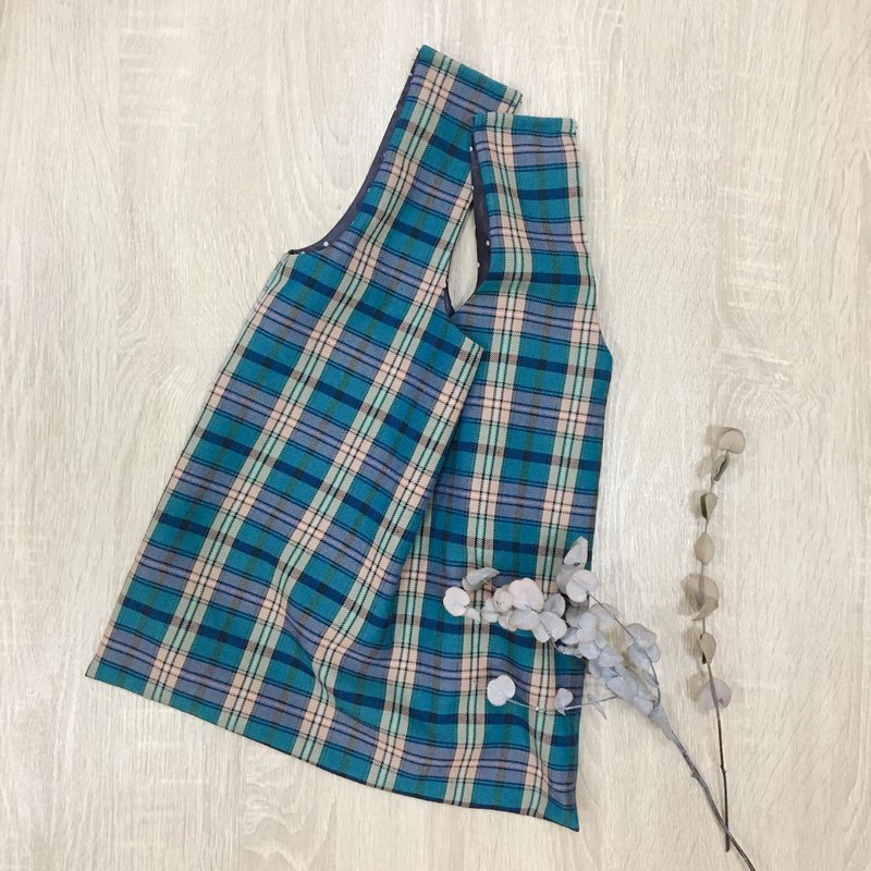 双面手袋 / Hi Teddy - 手提包/手提袋 - 棉．麻 蓝色