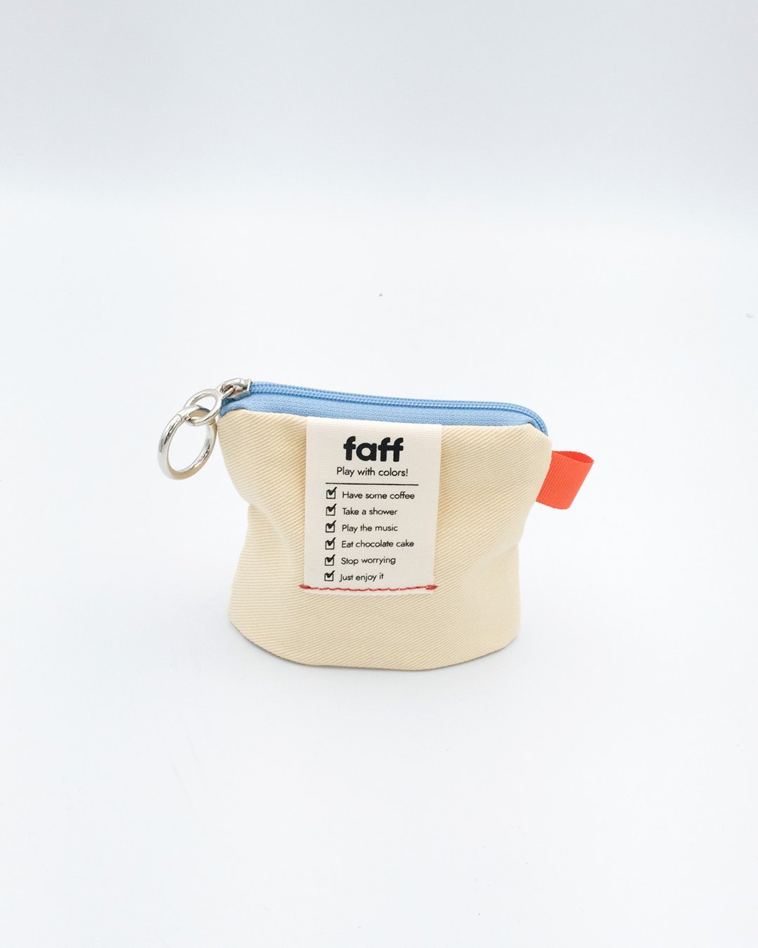 faff Pouch mini 香草白 - 化妆包/杂物包 - 棉 黄色