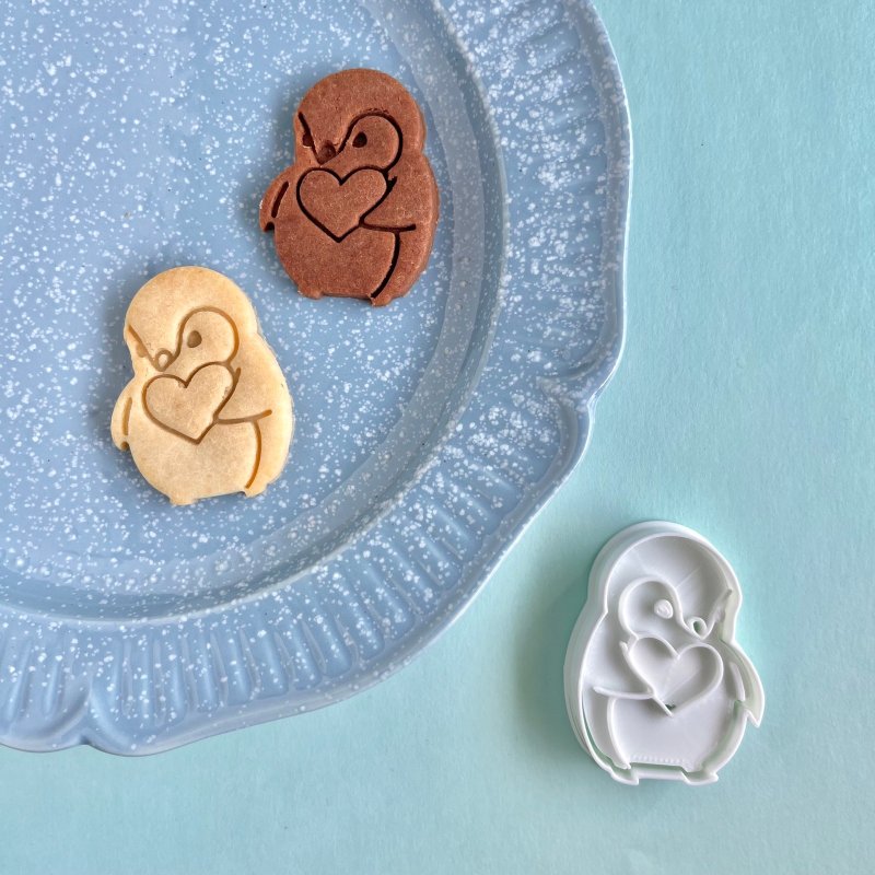 [饼干模具] 企鹅心 - 厨房用具 - 塑料 