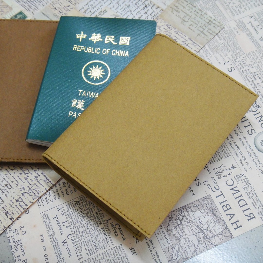 护照套 水洗牛皮纸 定制化 实用 精简 圣诞礼物 - 护照夹/护照套 - 纸 