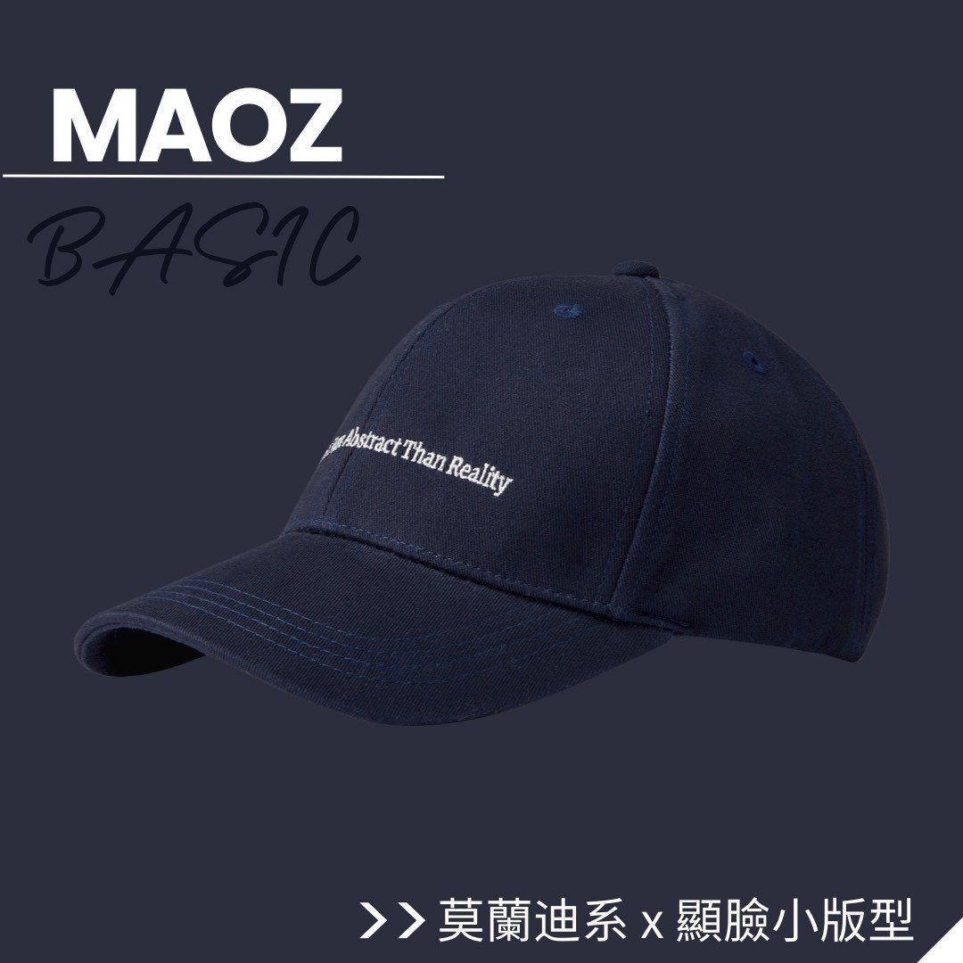 【MAOZ】深雾蓝黑棒球帽 - 帽子 - 棉 透明