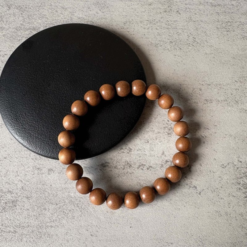 【顶级黑红肉】印度老山坛单圈手串4~8mm(送养珠粉3克/玻璃罐/迈) - 手链/手环 - 其他材质 