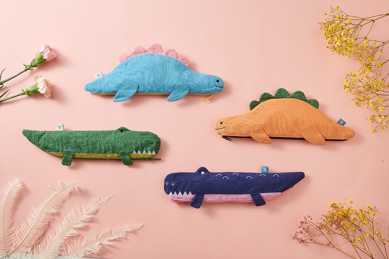 Fun Reptilians 好心情随身袋 - 铅笔盒/笔袋 - 棉．麻 多色