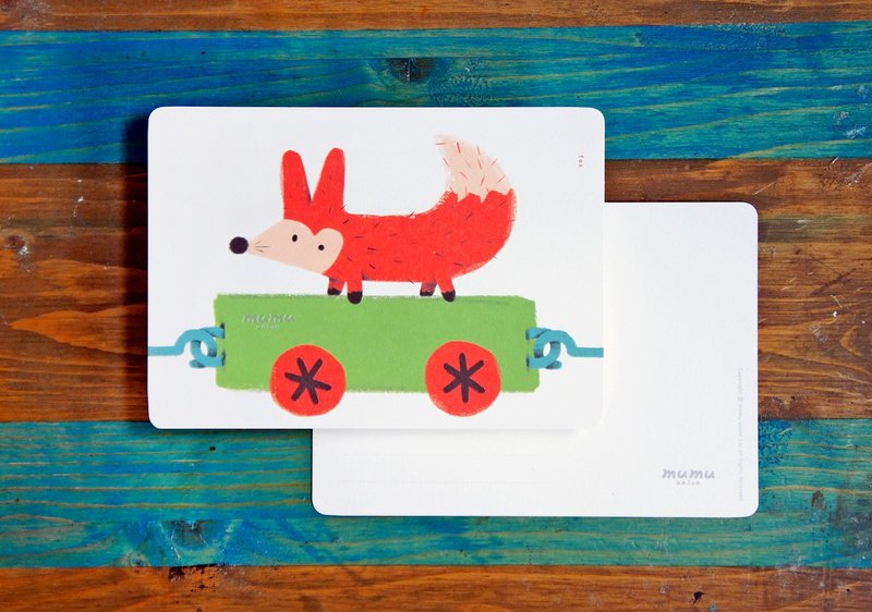 mumu 万用卡/明信片-小狐狸 - 卡片/明信片 - 纸 多色