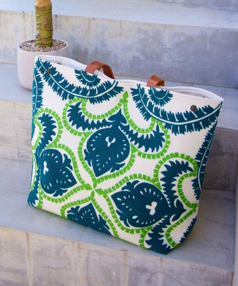 【热门预购】匠心中亚游牧民俗风刺绣大提袋 包包 (2色)IAWP5105 - 手提包/手提袋 - 其他材质 