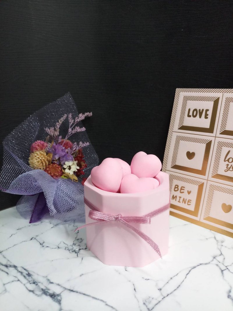 "胖胖心"盆摘扩香石- 情人节礼物~适合各种节送礼-扩香 - 香薰/精油/线香 - 其他材质 