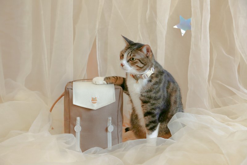 毛星系 轻旅行 星球小后背包 咖啡色 - 后背包/双肩包 - 其他人造纤维 咖啡色