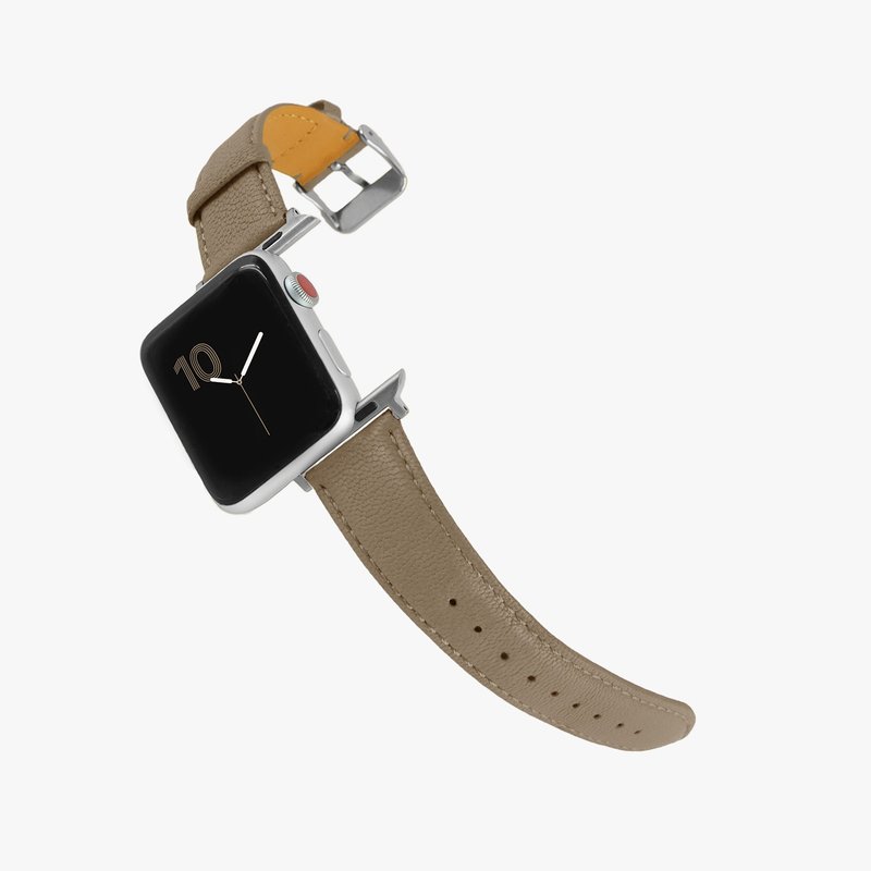 定制化礼物意大利真皮革表带Apple Watch 榛子驼色 - 表带 - 真皮 卡其色