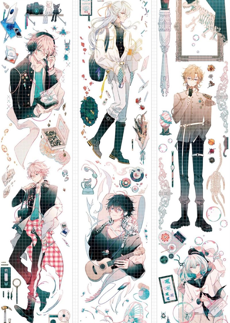 古生物部 PET 和纸胶带 - 贴纸 - 其他材质 多色