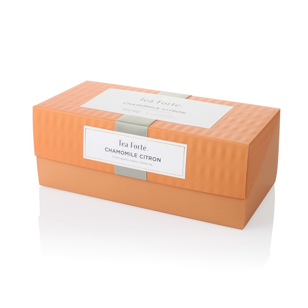 Tea Forte 20入金字塔型丝质茶包 - 洋甘菊香橼茶 - 茶 - 新鲜食材 