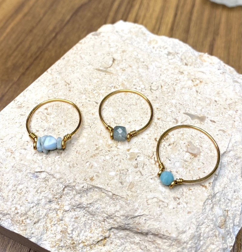 海岛风情 - 戒指 - 半宝石 金色