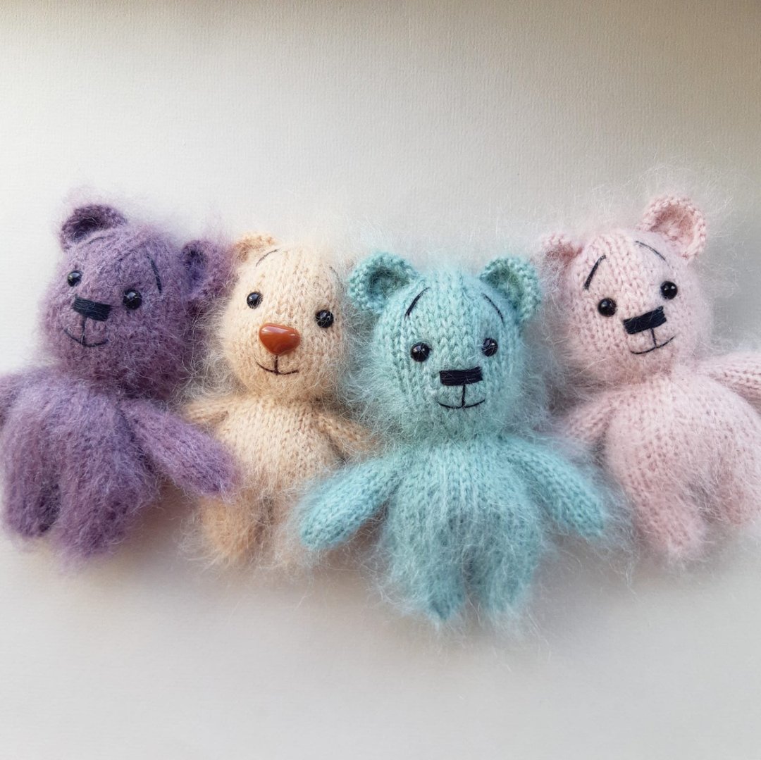 Bear toy knitting pattern. PDF. Amigurumi tutorial. Animal knitting pattern. - 手工艺教程/工具书 - 其他材质 