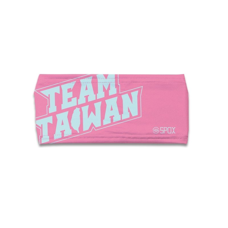 【TEAM TAIWAN 大logo】女孩粉红汽水 潮流运动凉感 / 头带 - 运动配件 - 聚酯纤维 多色