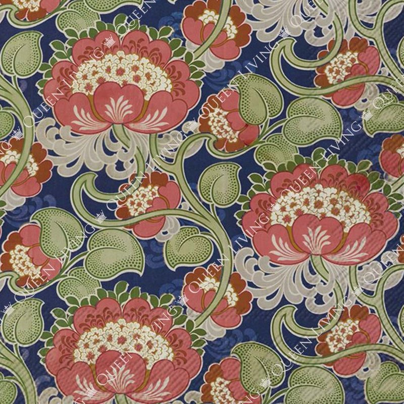 德国 IHR-33*33cm餐巾纸-复古花卉(V&A) - 餐垫/桌巾 - 纸 多色