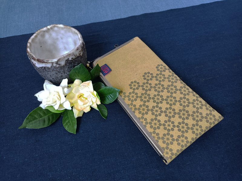 L型口金包(钱包、手机袋、眼镜袋) - 零钱包 - 棉．麻 