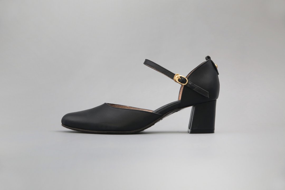 Mary.J (黑) Black Heels 玛莉珍高跟 | WL - 玛莉珍鞋 - 真皮 黑色