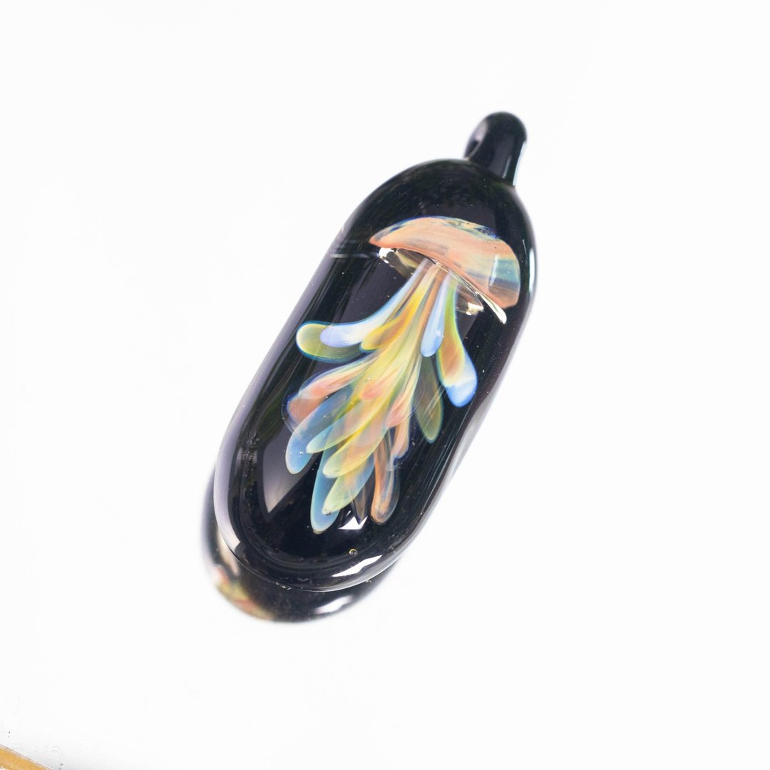 水母胶囊颈链(有底色) - 项链 - 玻璃 多色