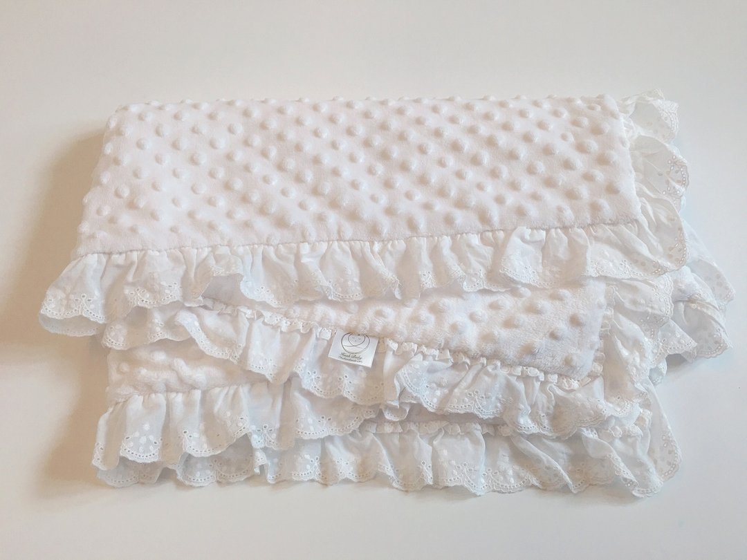 Hush Baby法式优雅手工小魔毯/随行安抚毯(白色云朵) - 婴儿床上用品 - 其他材质 白色