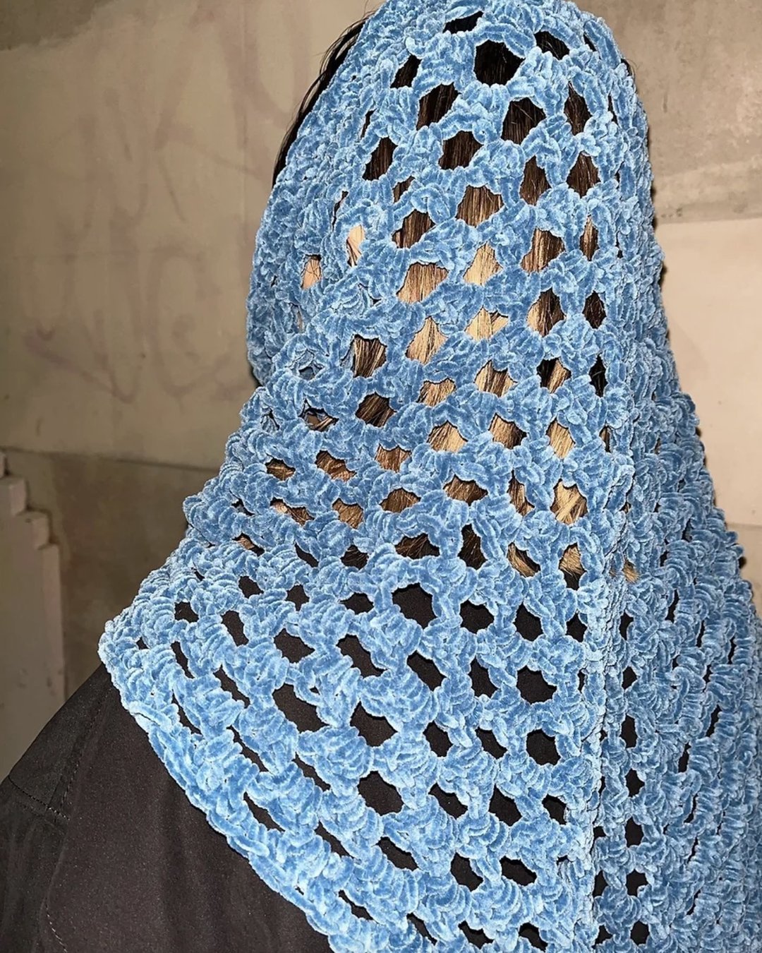 EU Handmade Scarf for Mystic Fairy - 围巾/披肩 - 羽绒 蓝色
