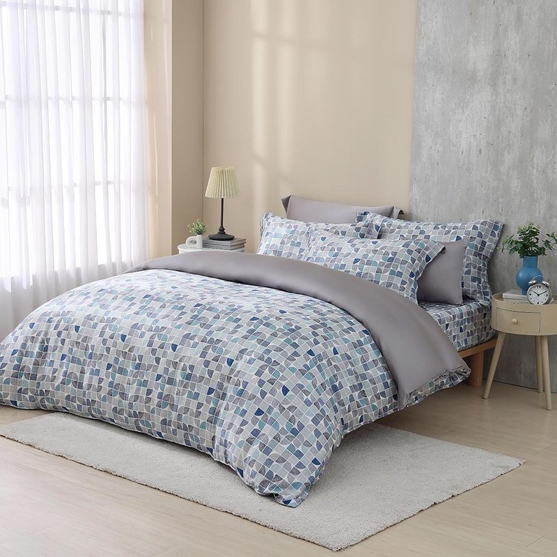 鸿宇 300织天丝 薄被套/两用被套 拉瓦尔 - 寝具 - 其他材质 蓝色