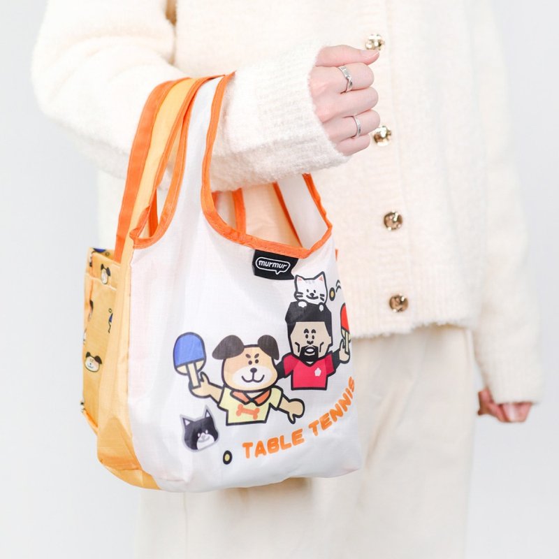 murmur rPet餐餐袋|公益款-庄智渊(橘)|3way小提袋 - 手提包/手提袋 - 聚酯纤维 橘色