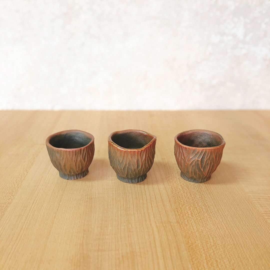 柴烧陶 岩山杯选品 - 茶具/茶杯 - 陶 咖啡色