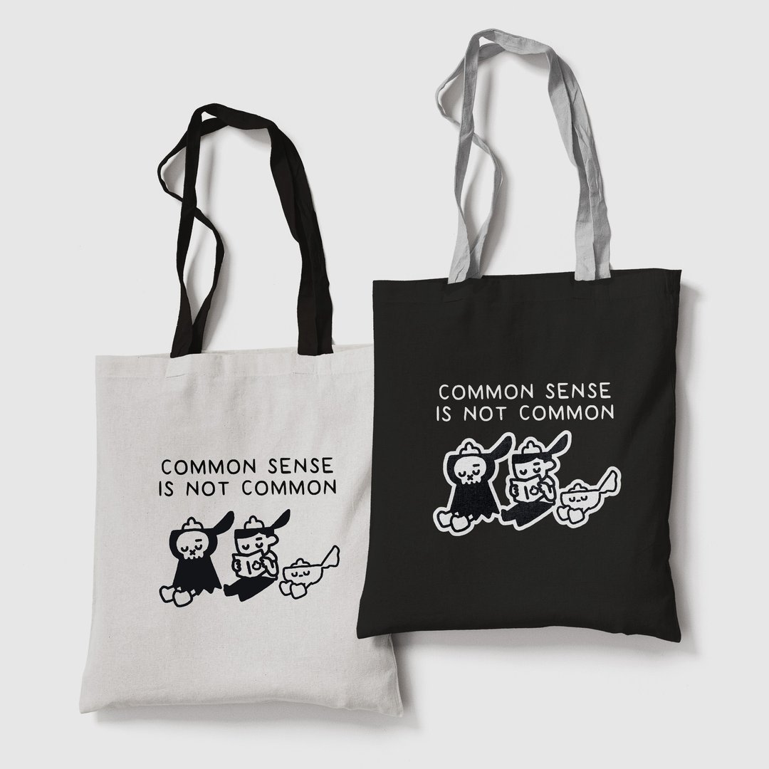 Common Sense is not Common | 帆布袋 - 手提包/手提袋 - 棉 
