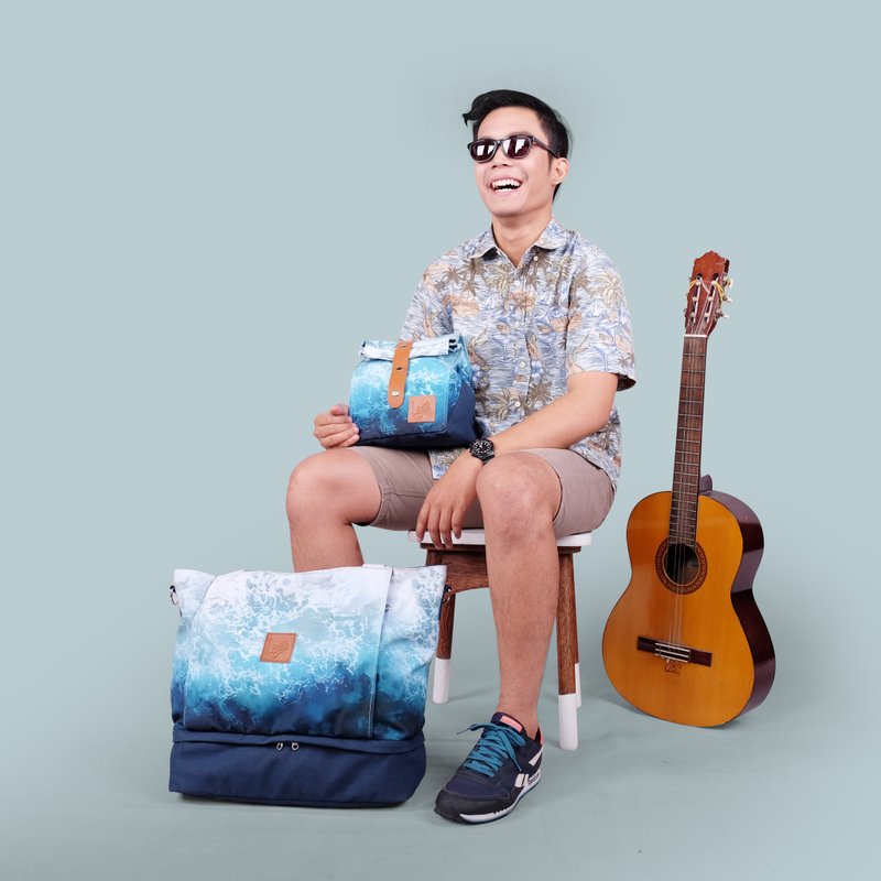 Travelbag - Pluviophile - 侧背包/斜挎包 - 聚酯纤维 蓝色