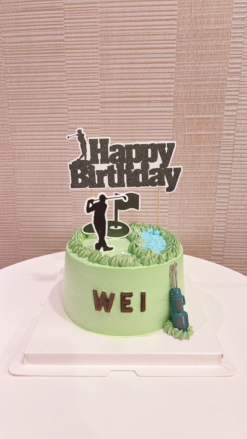 定制化 高尔夫蛋糕 / 生日蛋糕 / 抽钱蛋糕 / 主题蛋糕  限自取 - 蛋糕/甜点 - 新鲜食材 粉红色
