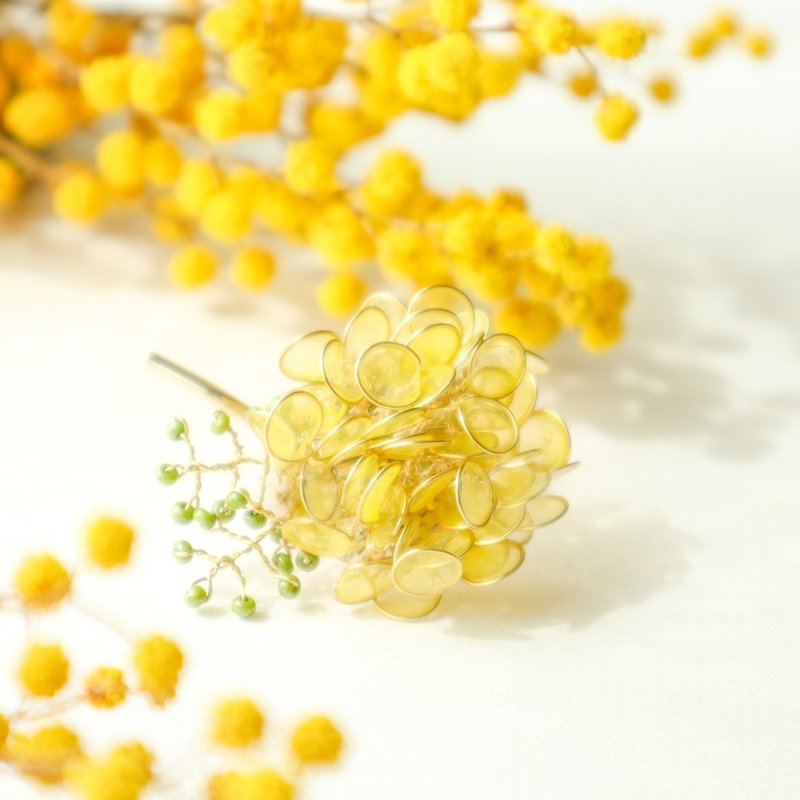 Mimosa pony hook - 发饰 - 其他材质 黄色