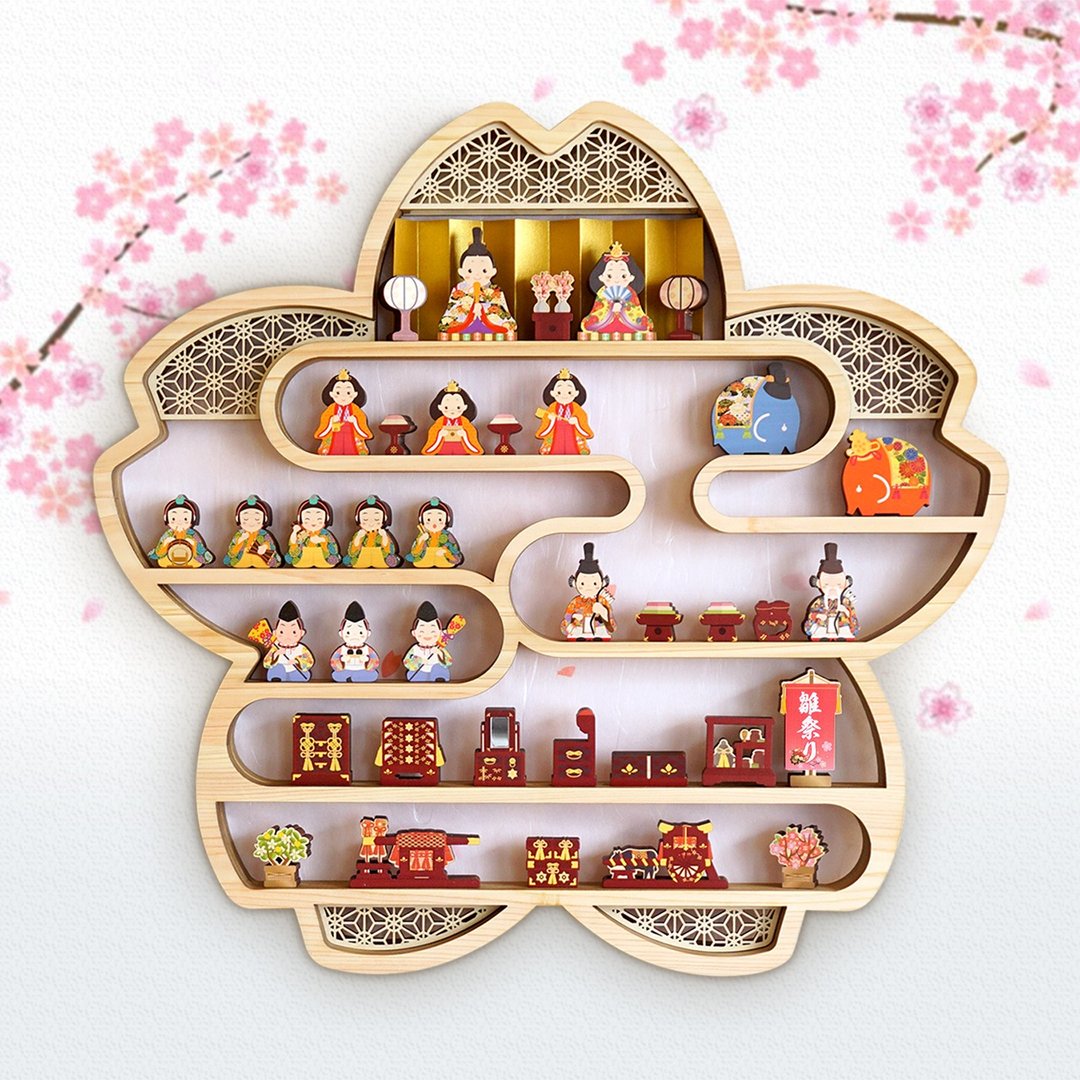 春色雏偶・SAKURA 盛开 - 儿童家具 - 木头 粉红色