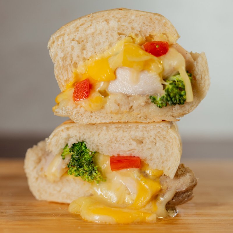 蜂蜜芥末鸡肉起司帕里尼【三入】 - 面包/吐司 - 新鲜食材 红色