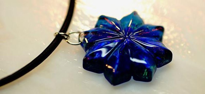 Cold purple chrysanthemum - 项链 - 其他金属 