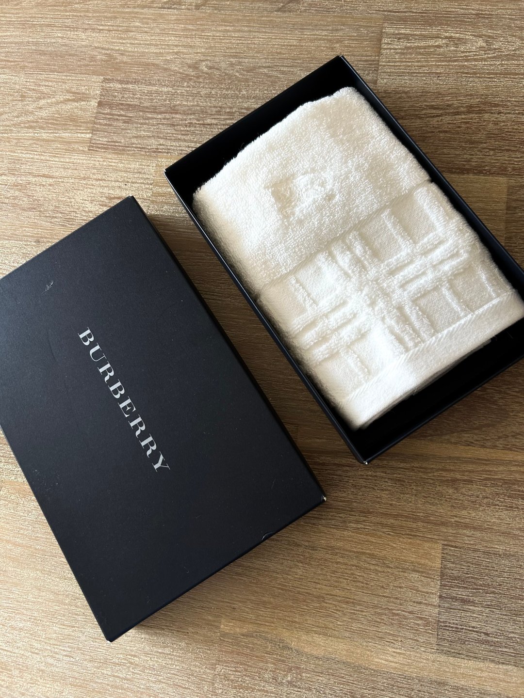 日本中古二手Burberrys经典格纹毛巾礼盒套装 - 毛巾浴巾 - 其他材质 白色
